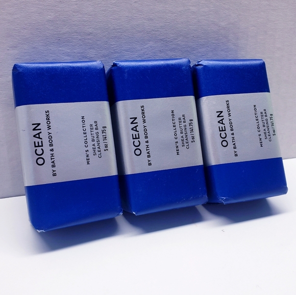 Bath & Body Works OCEAN Men's Collection Shea Butter Cleansing Bar Soap, 5 oz(3) - Picture 2 of 3
